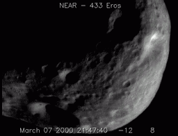 Flying Over Asteroid Eros West End