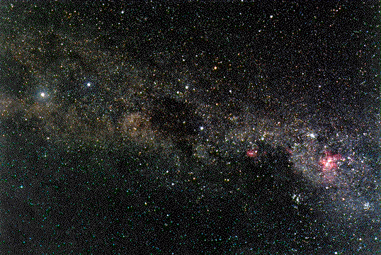 The Milky Way Near the Southern Cross
