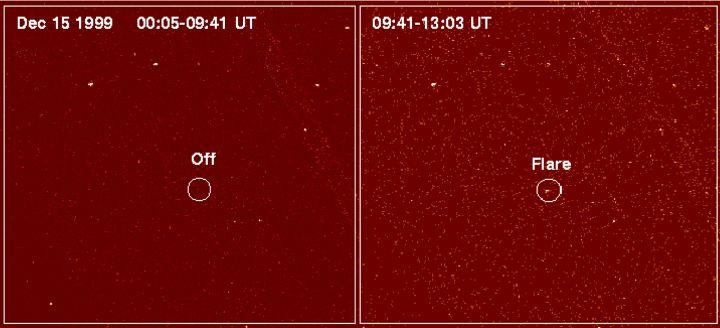 LP 944-20: A Failed Star Flares
