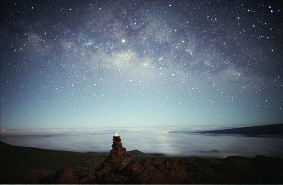 Moonlight, Mars and Milky Way