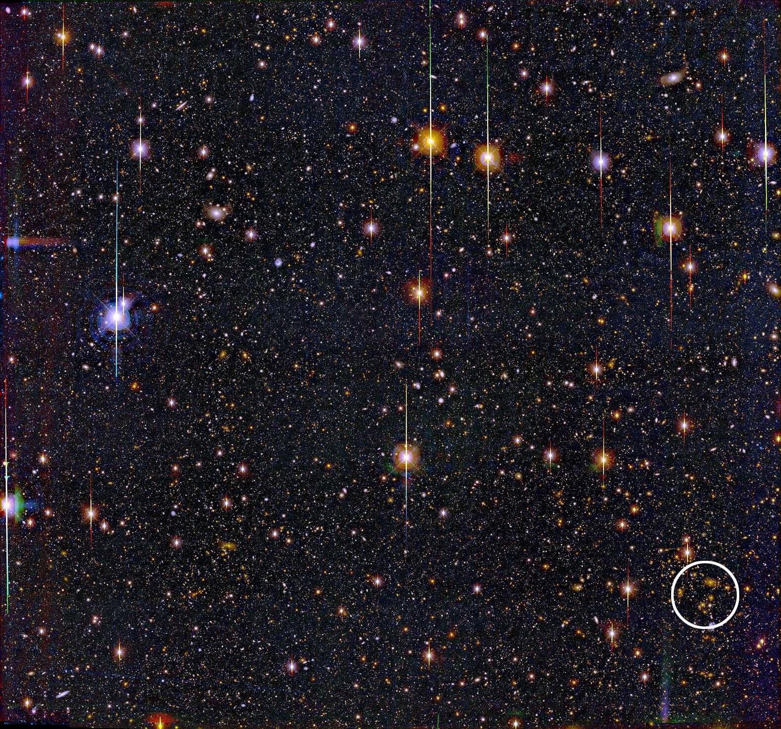 Distortion from a Distant Cluster
