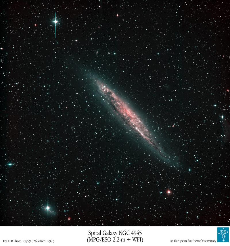 Nearby Spiral Galaxy NGC 4945