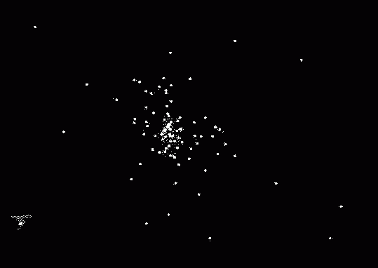 A Star Cluster in Motion