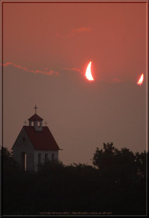 Clouds and the Moon Move to Block the Sun