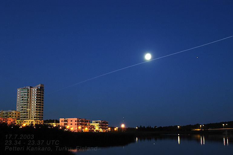 Moons and Bright Mars