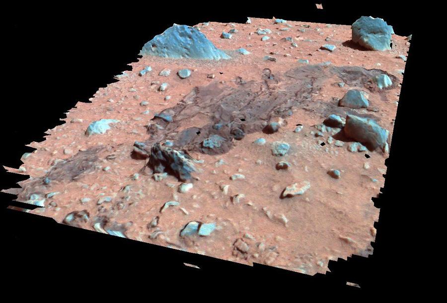 Martian Surface in Perspective