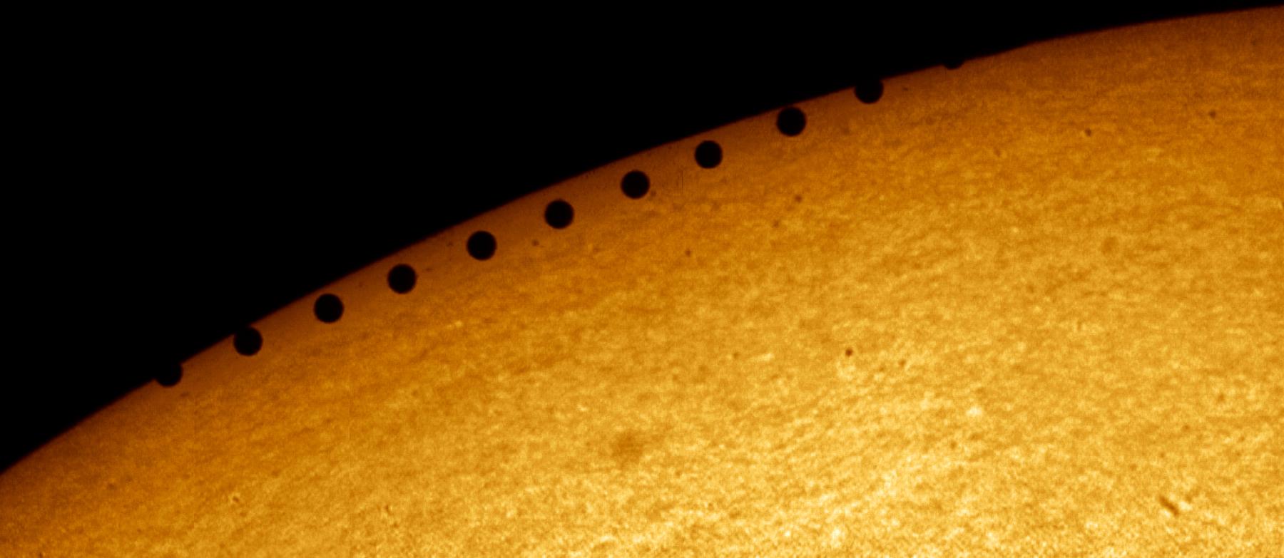 A Planet Transits the Sun