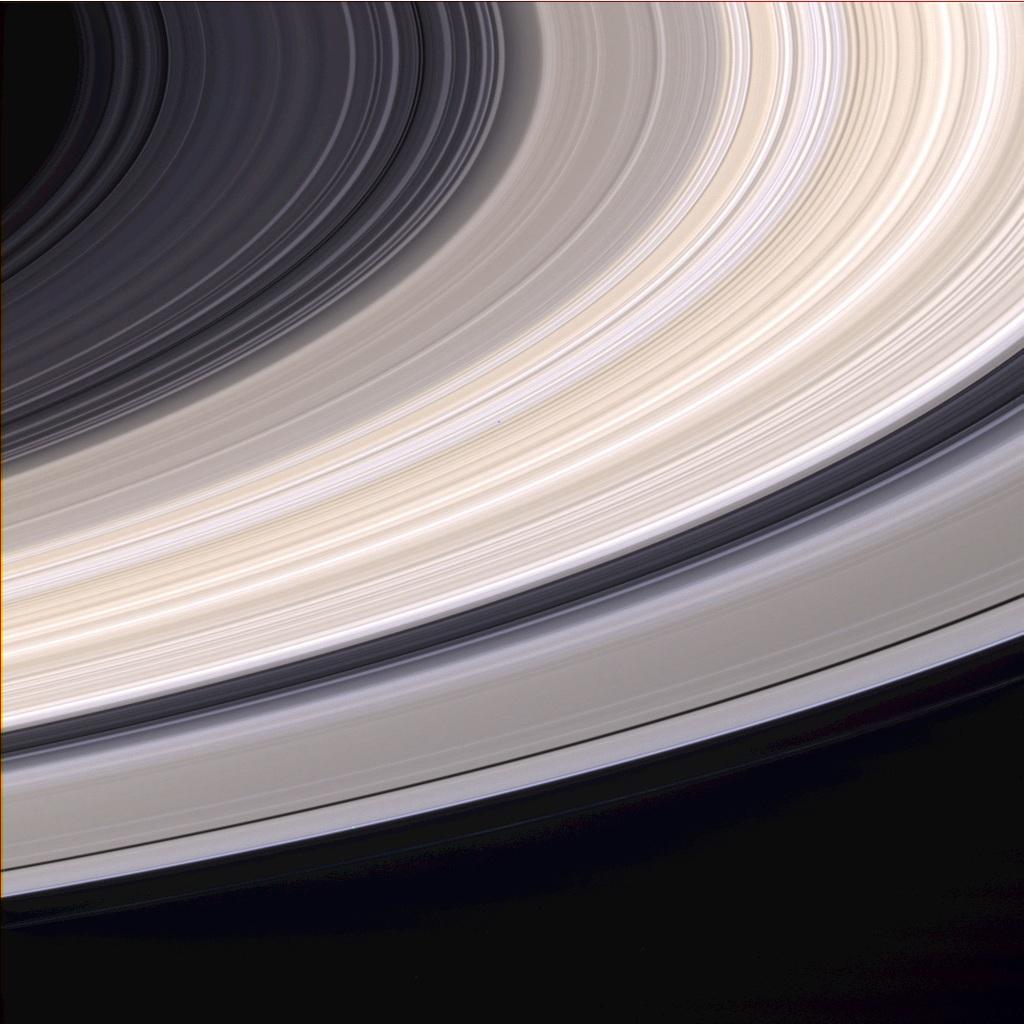 Saturns Rings in Natural Color