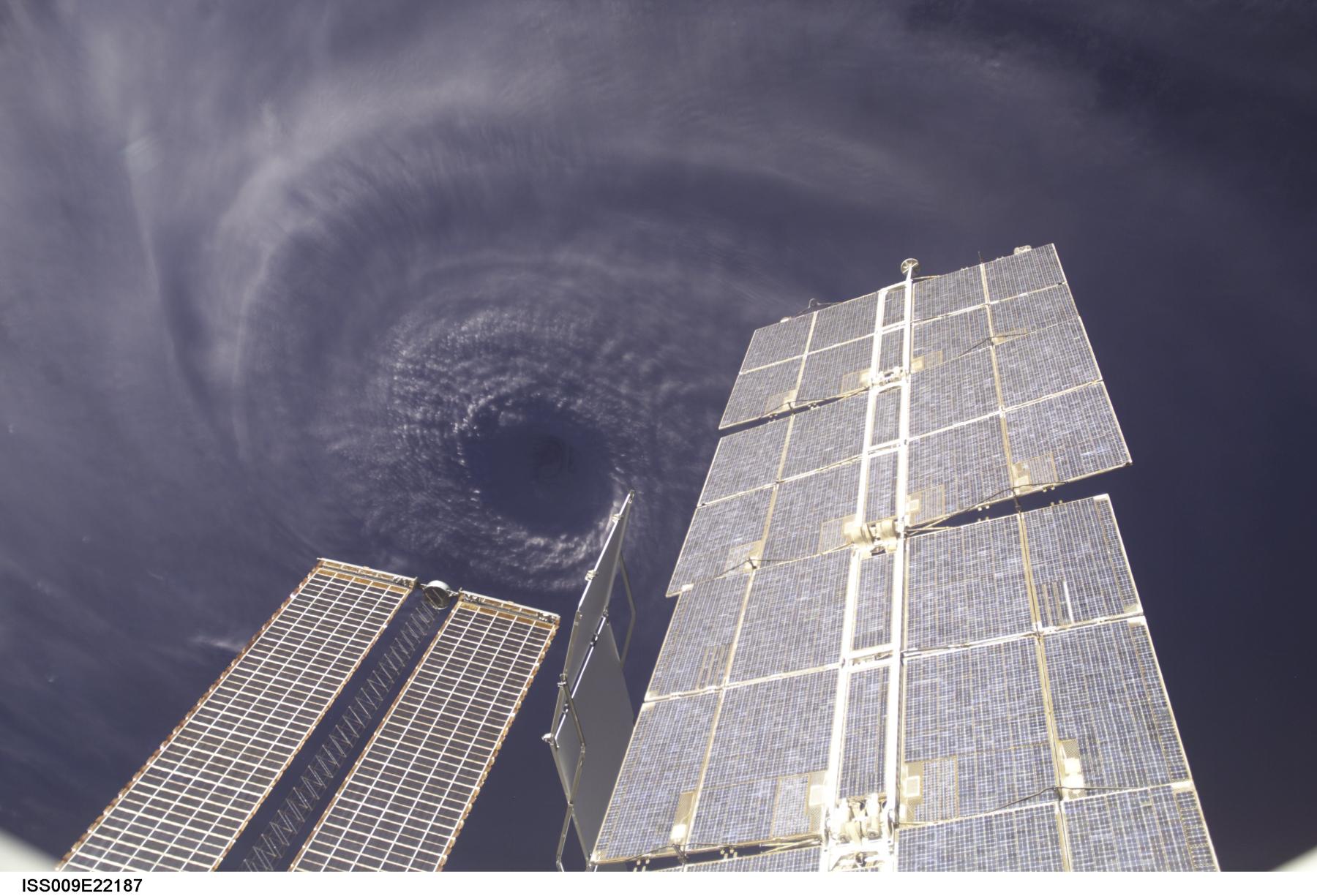 Above the Eye of Hurricane Ivan