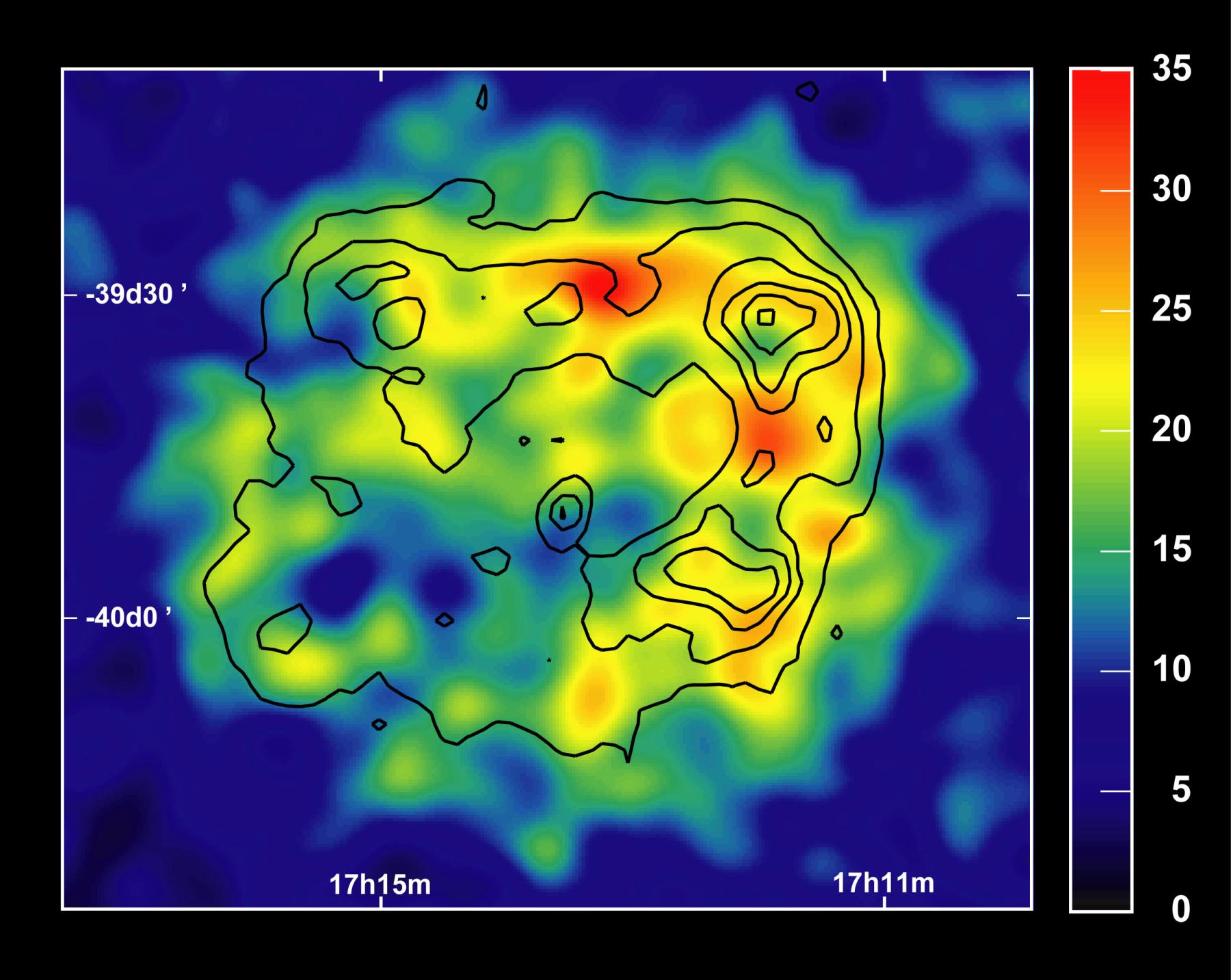 Supernova Remnant Imaged in Gamma Rays