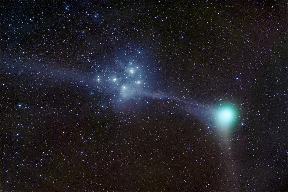 Machholz Meets the Pleiades