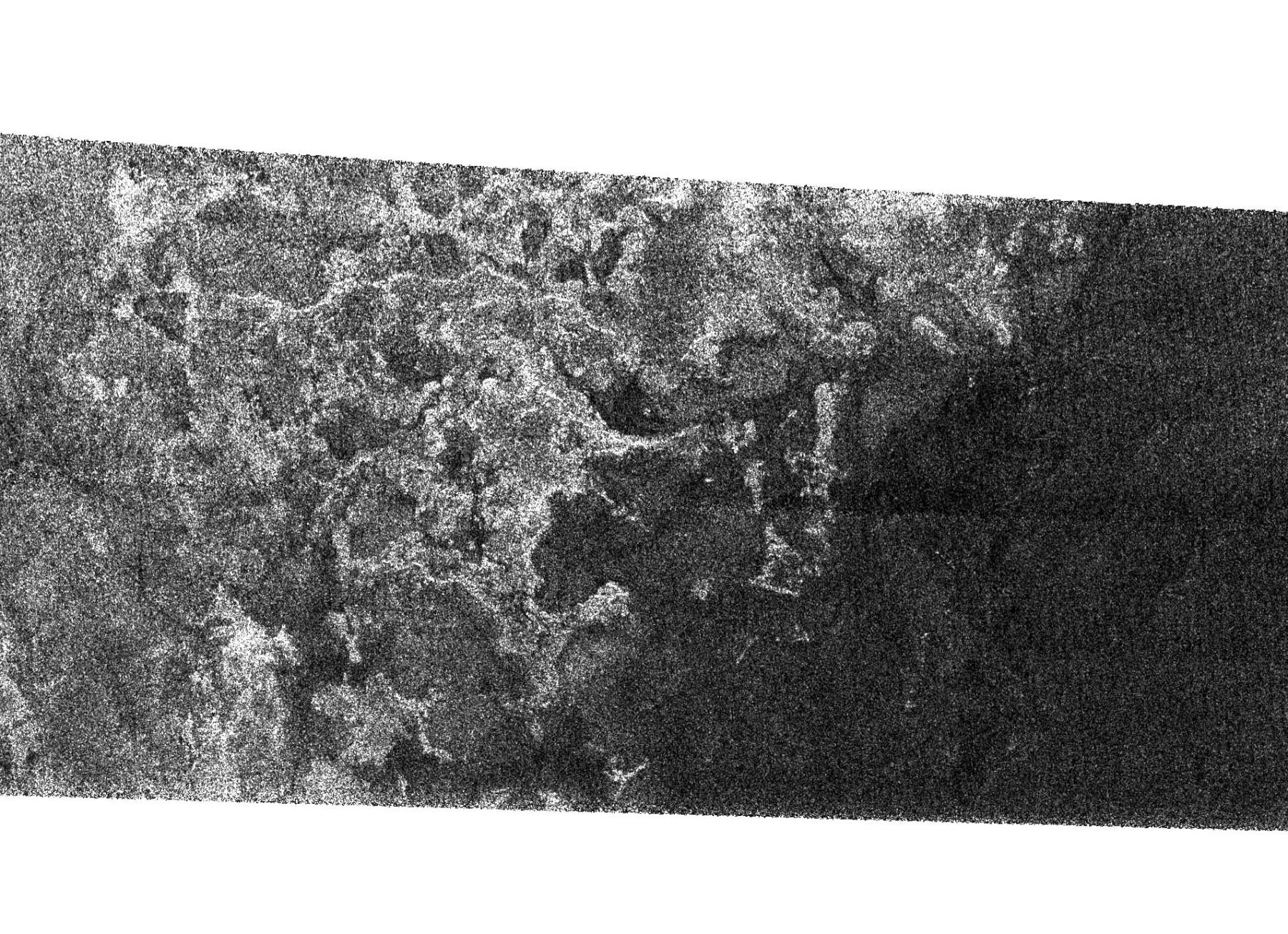 Shoreline Terrain on Saturns Titan