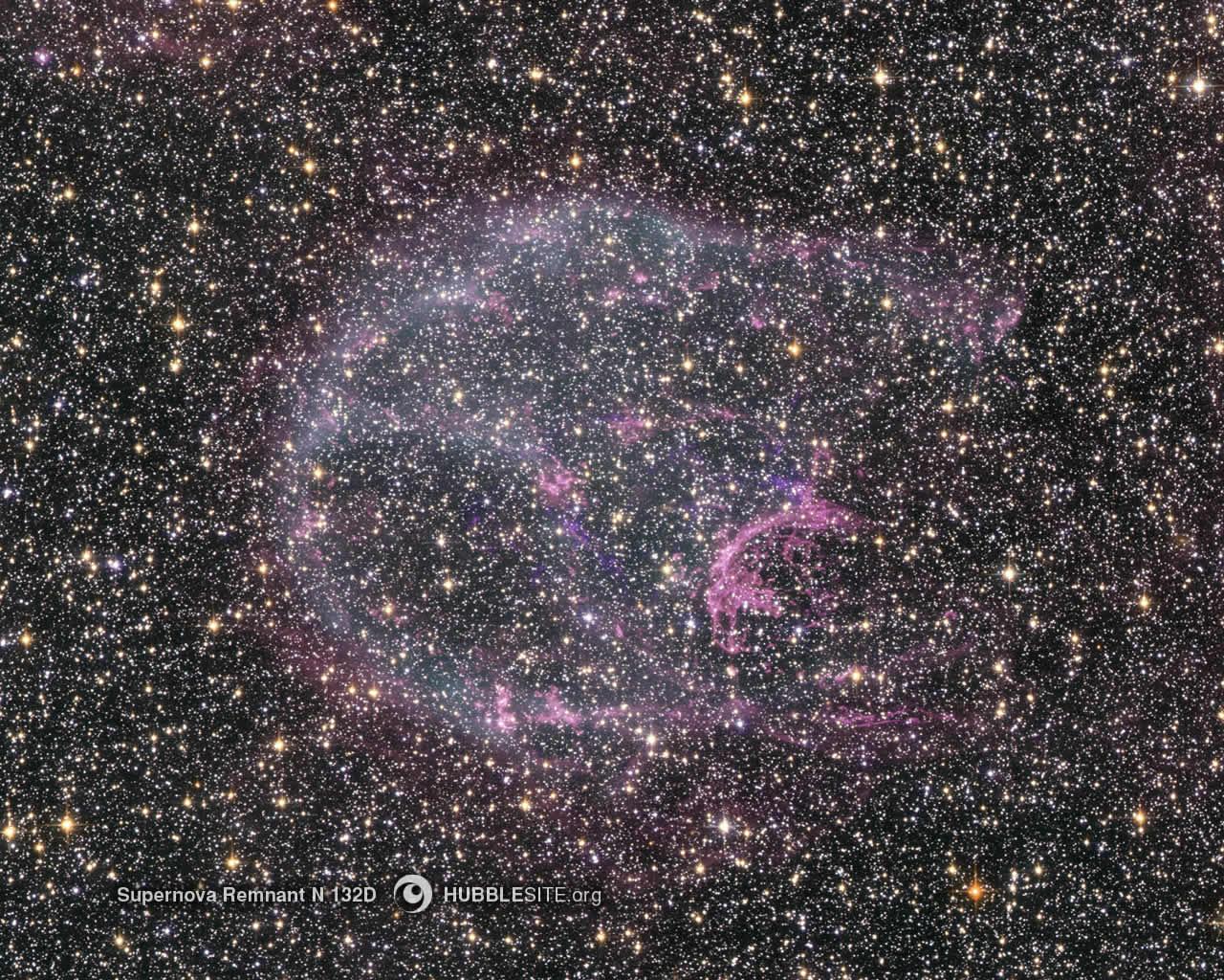 Supernova Remnant N132D in Optical and X Rays