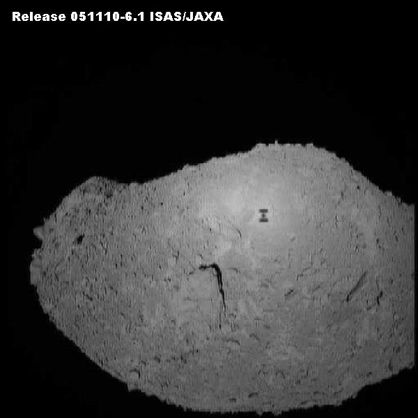 A Robots Shadow on Asteroid Itokawa
