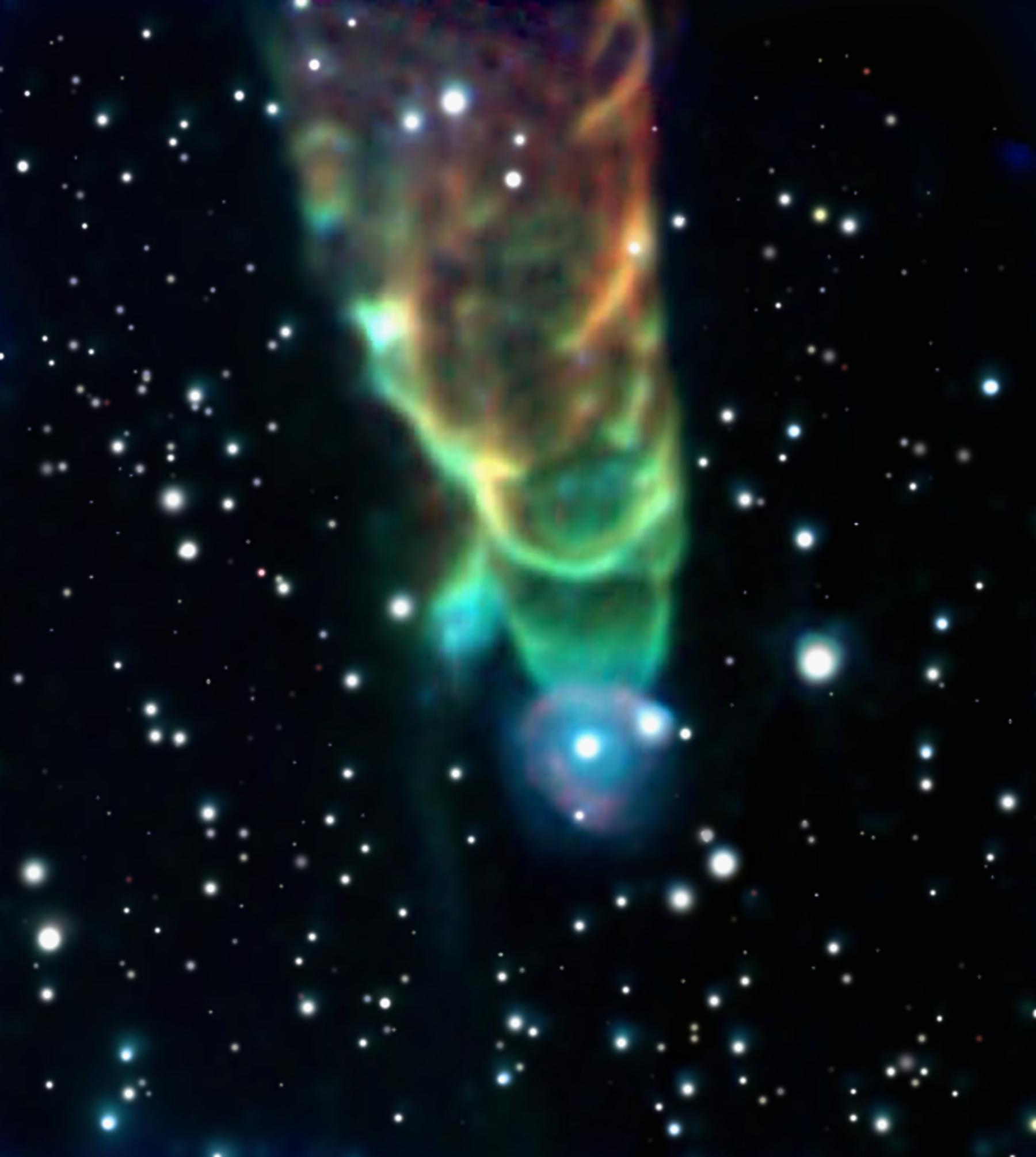 Cosmic Tornado HH 49 50