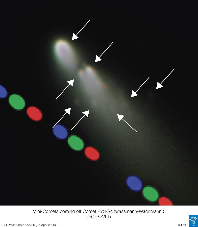Crumbling Comet Schwassmann Wachmann 3 Approaches