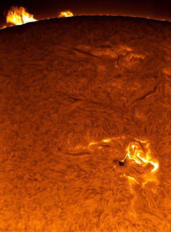 Sunspot 875 Flares