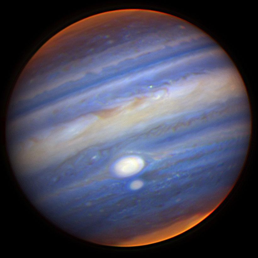 Jupiters Two Largest Storms Nearly Collide