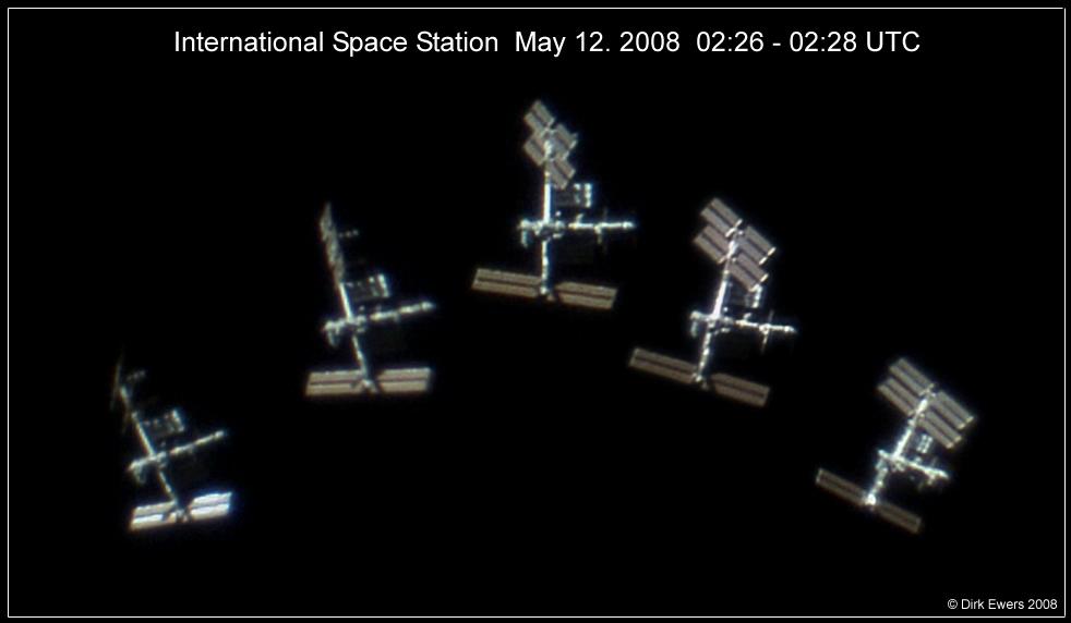 Space Station in the Sun