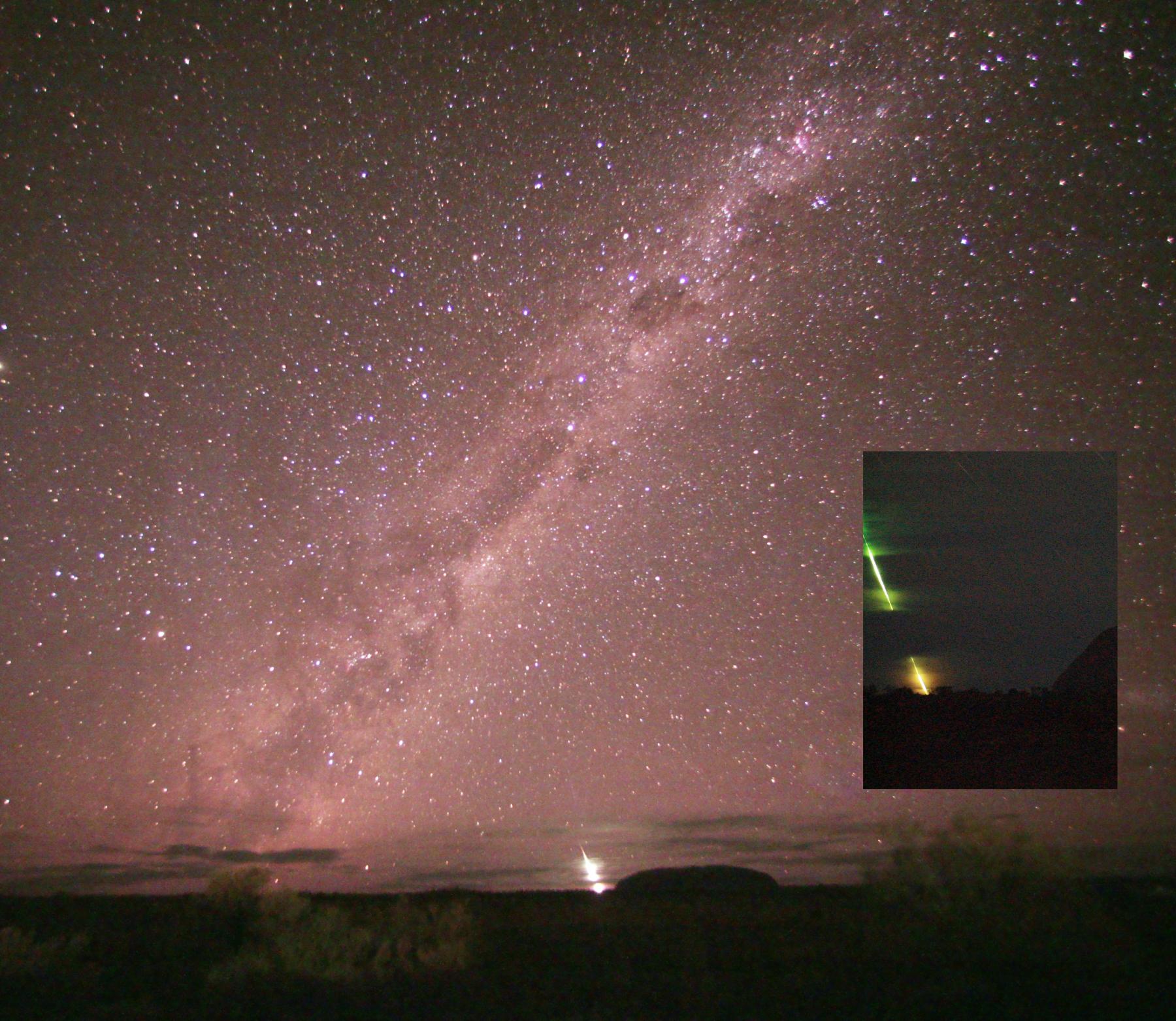 Fireball at Ayers Rock