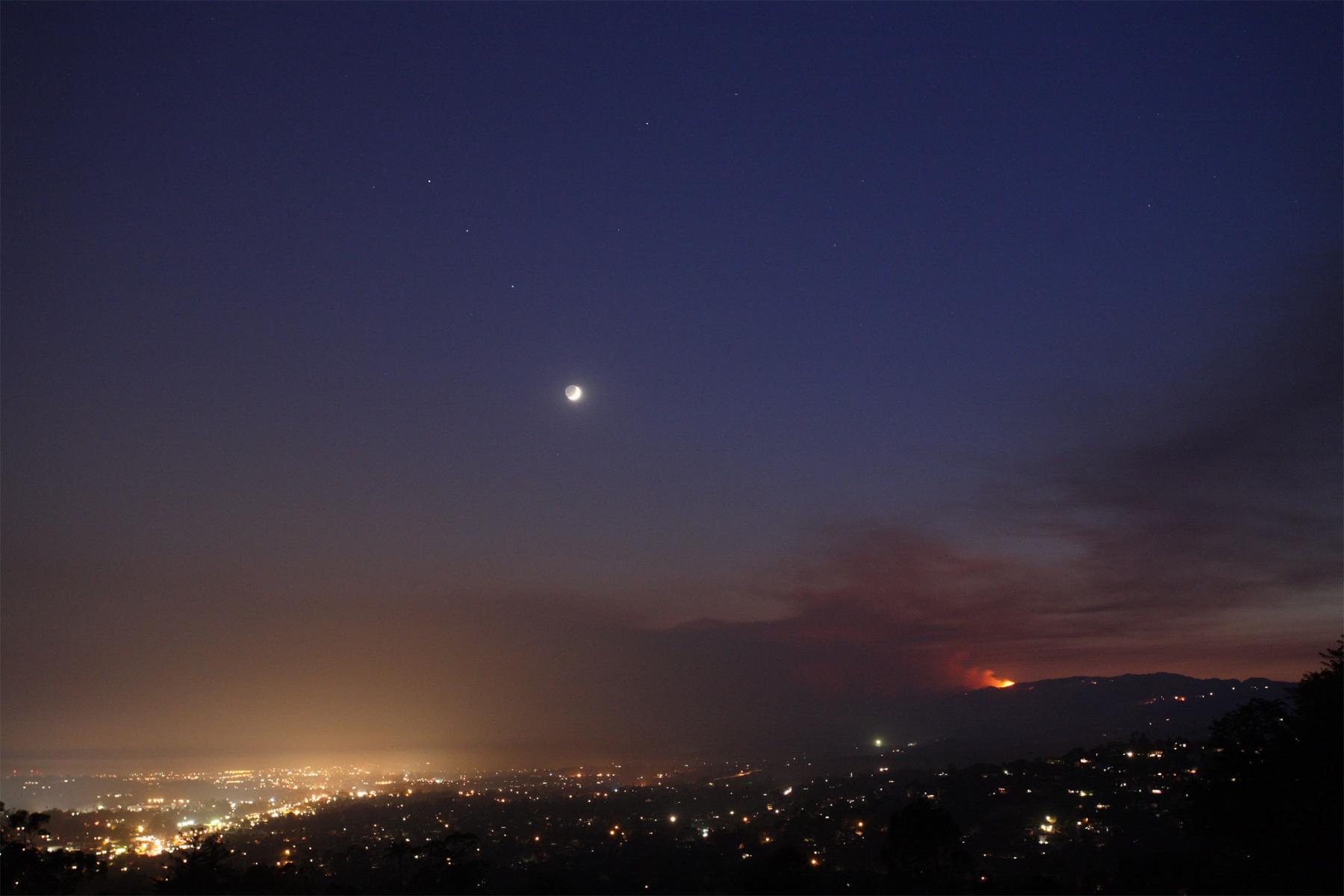 Planets and Fire by Moonlight