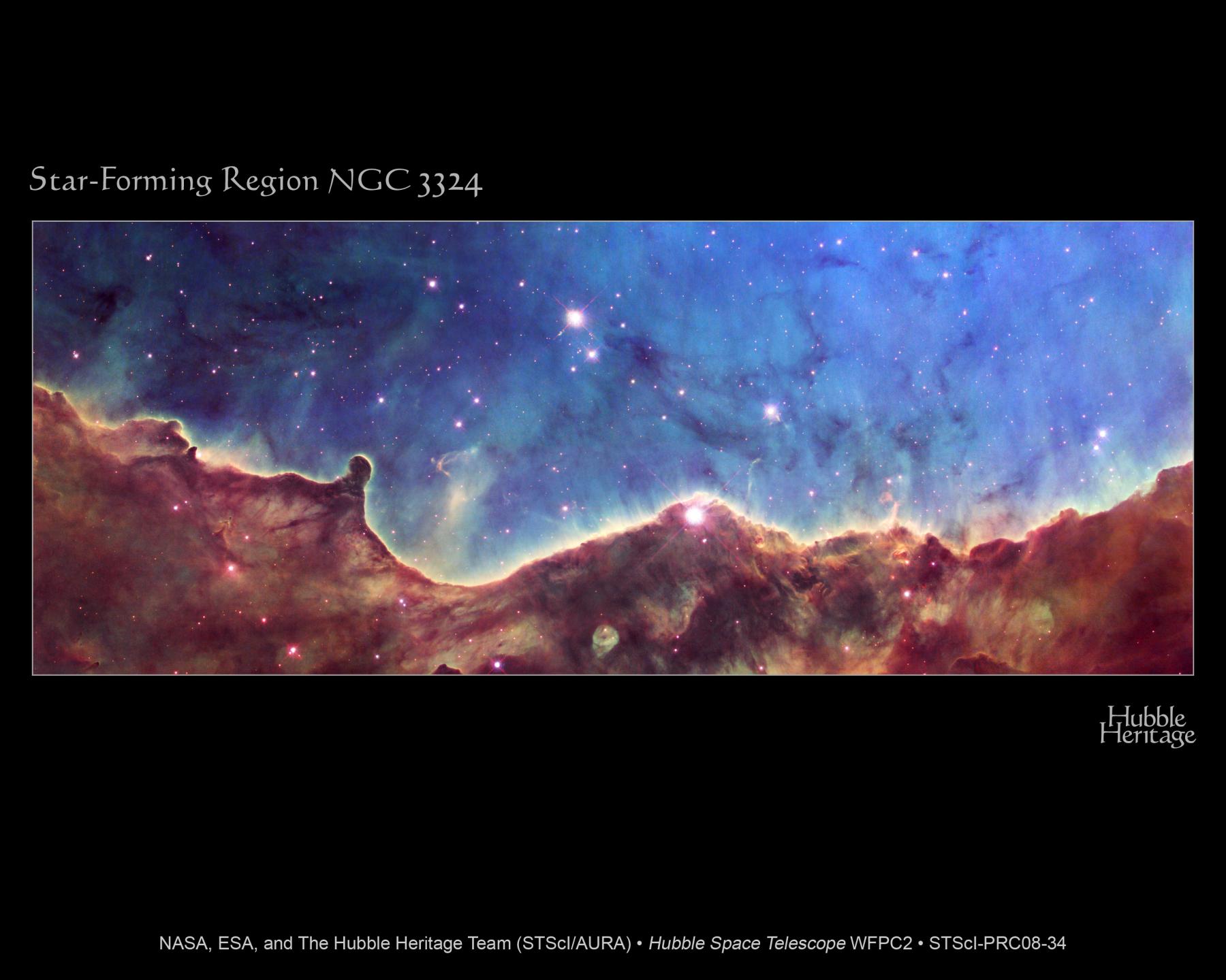 Dust Mountains in the Carina Nebula