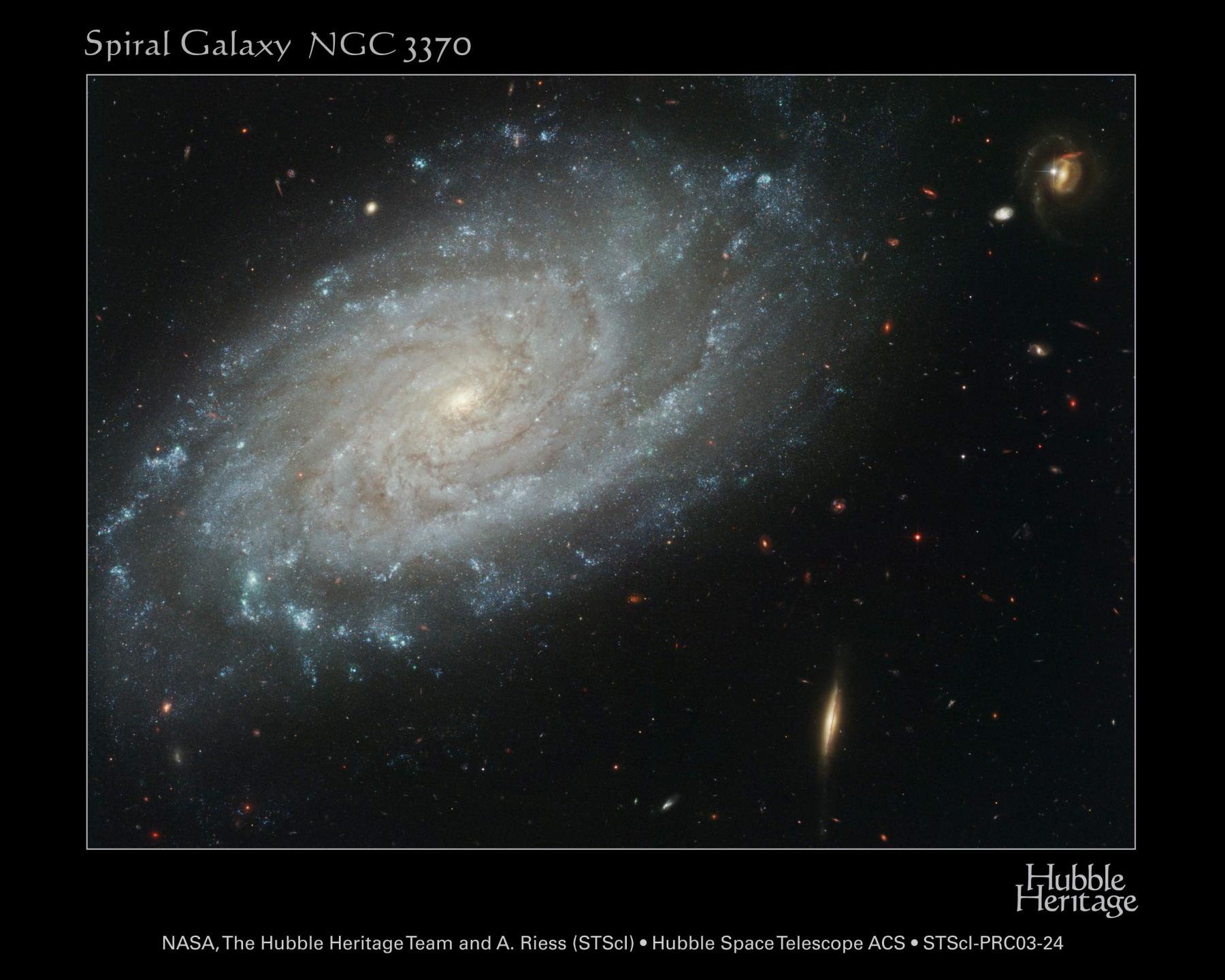 Spiral Galaxy NGC 3370 from Hubble