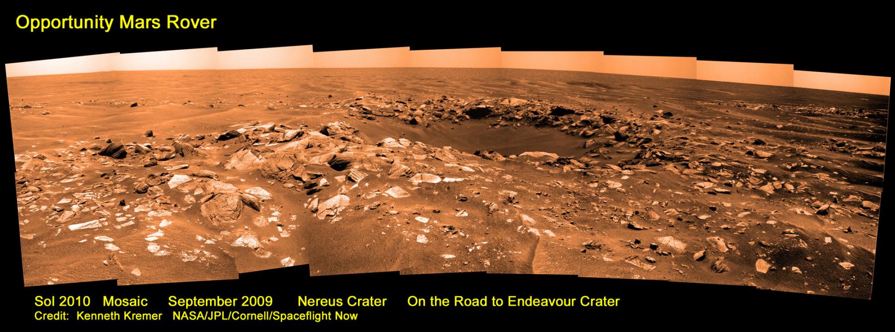 Nereus Crater on Mars
