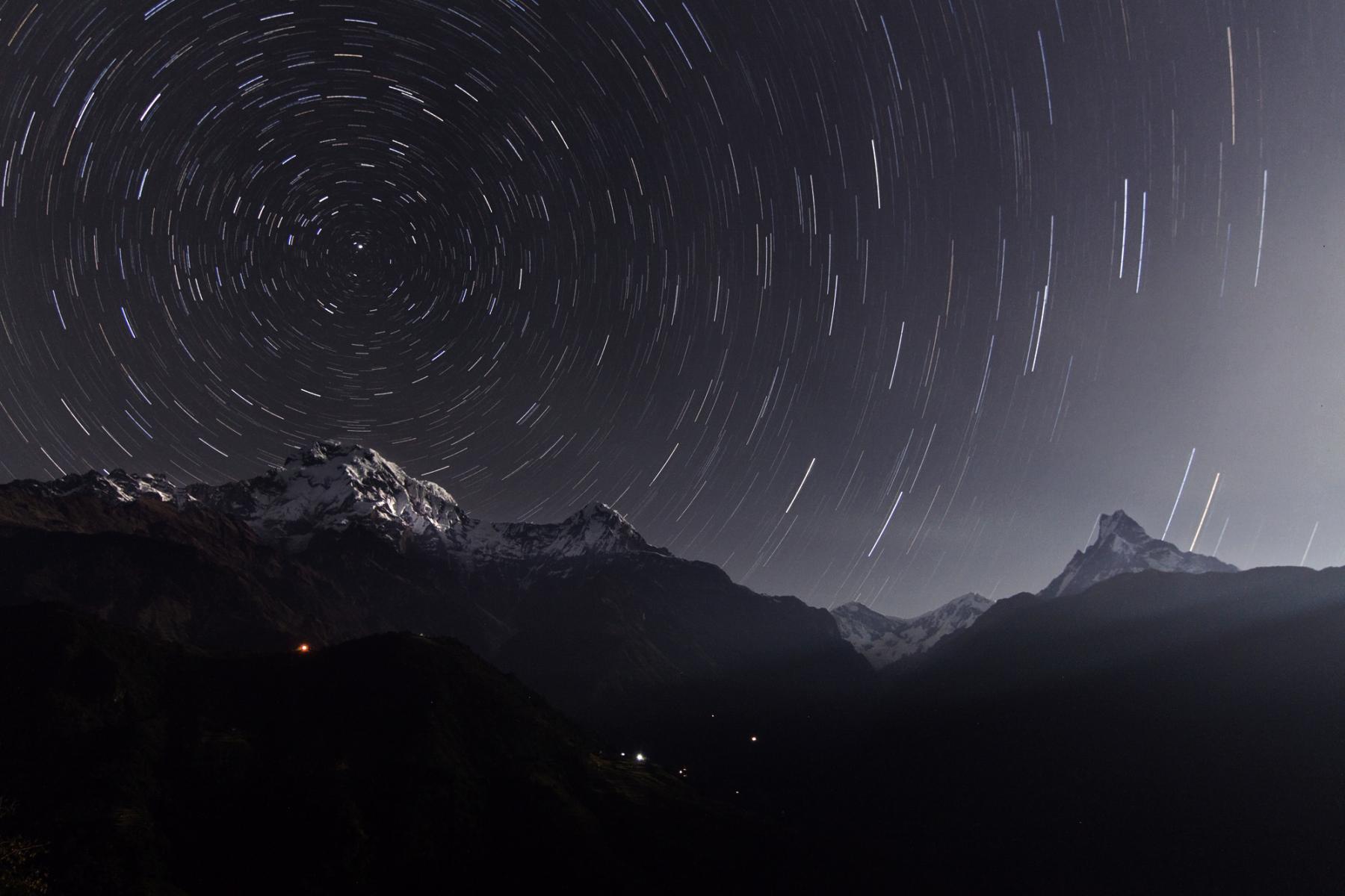 Annapurna Star Trails