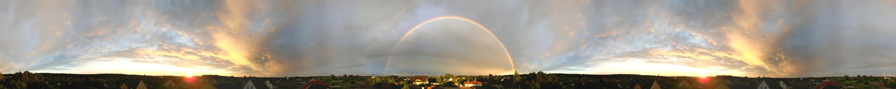 Rainbow at Sunset