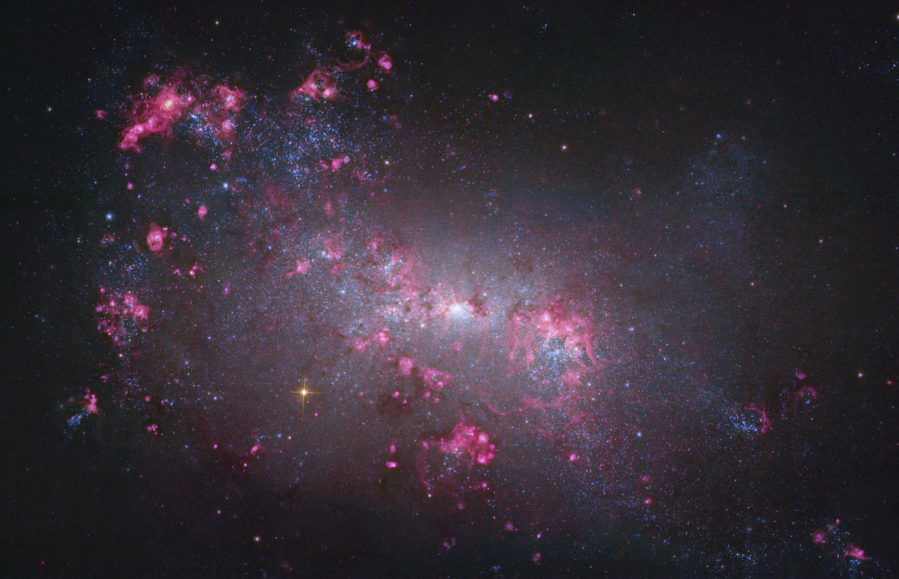 NGC 4449: Close up of a Small Galaxy