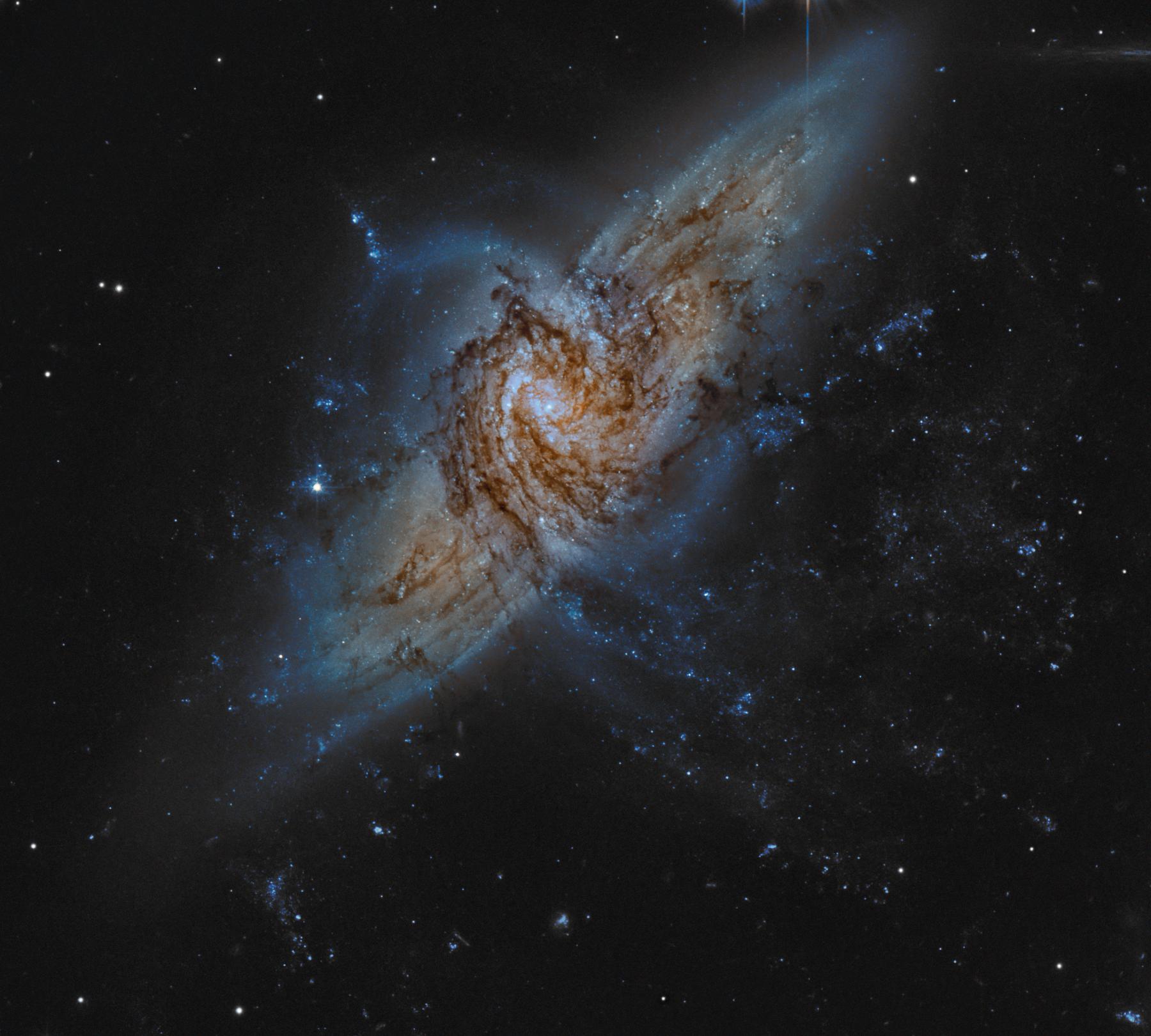 NGC 3314: When Galaxies Overlap