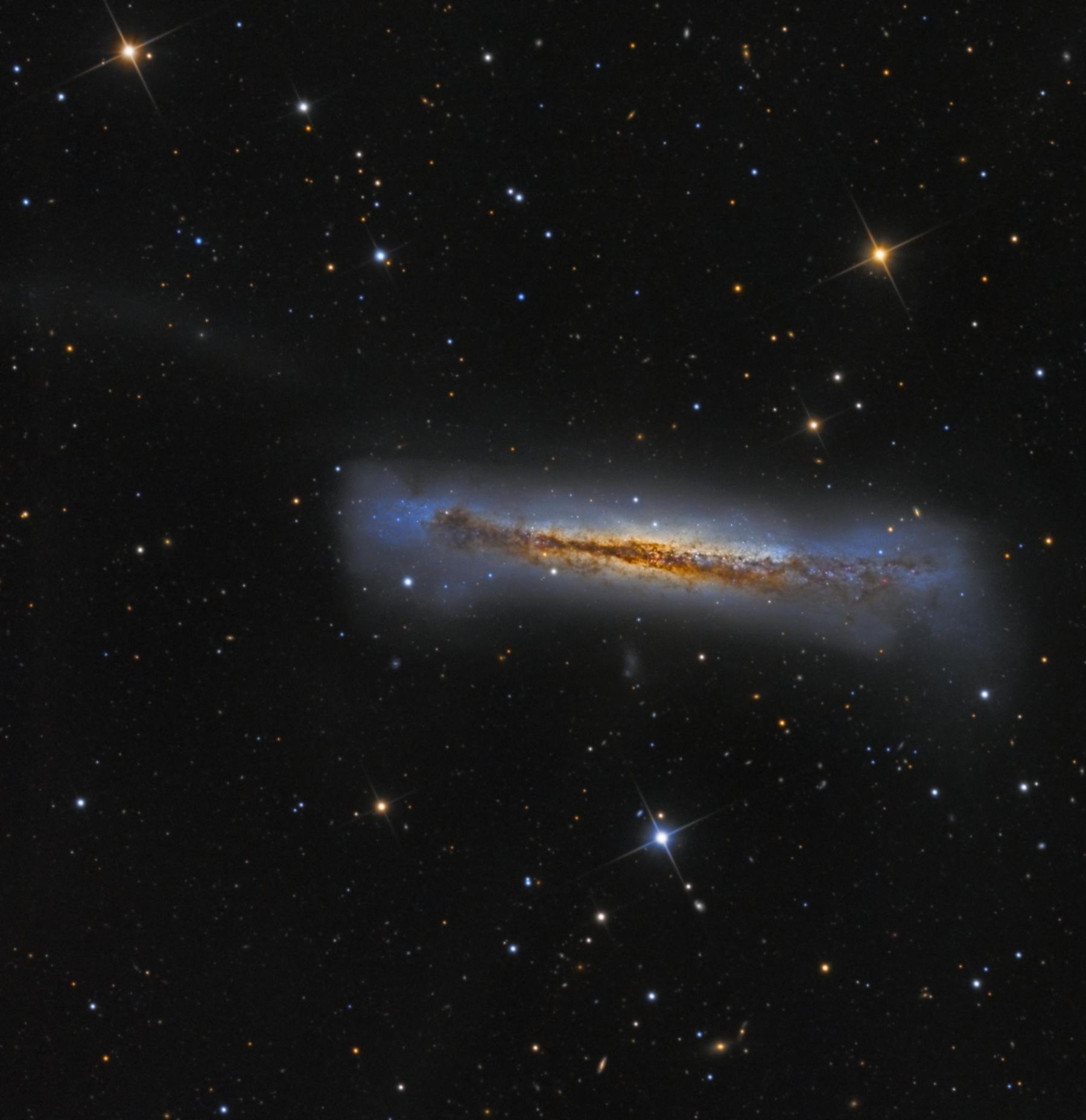 Edge on NGC 3628