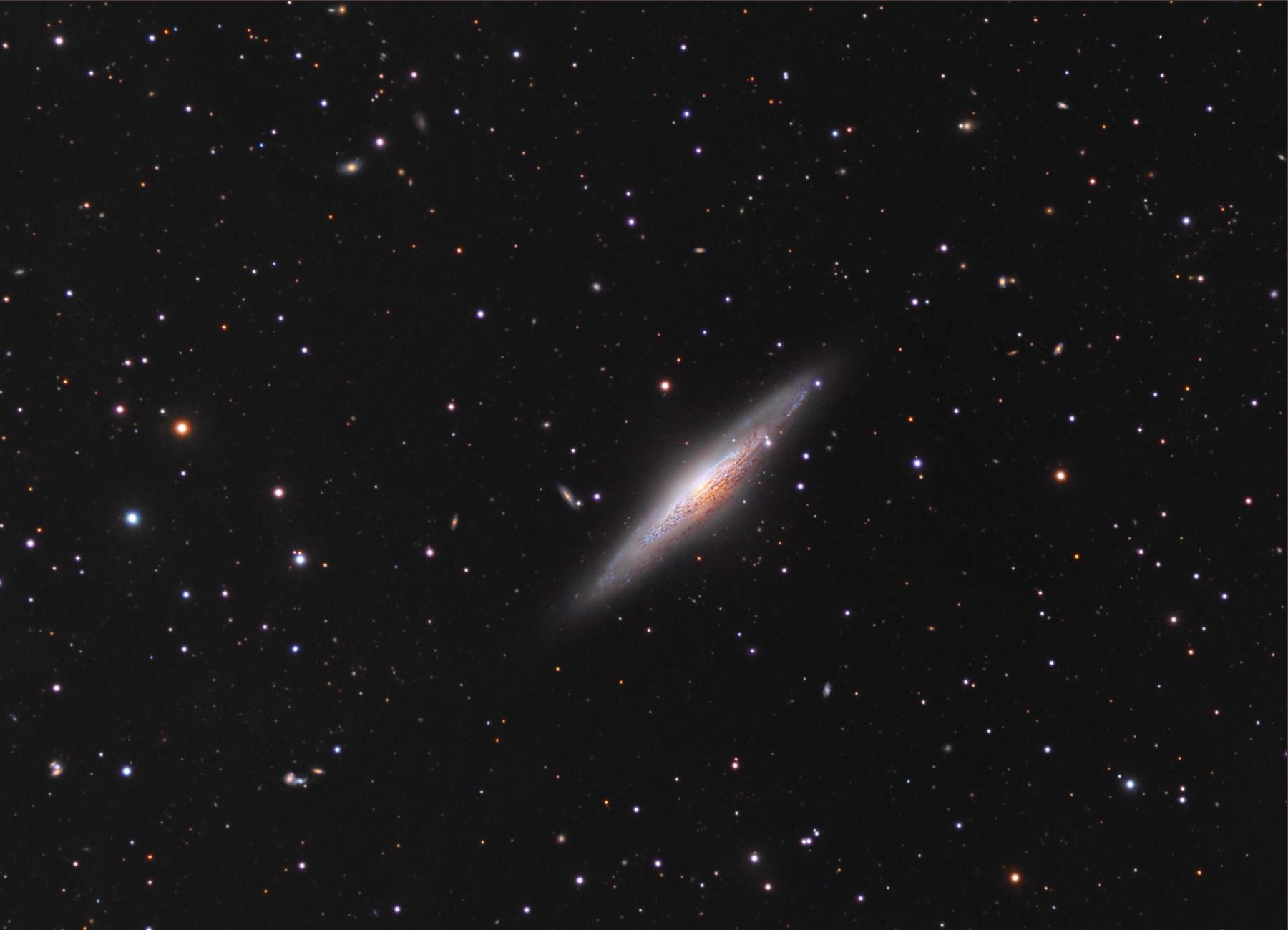 NGC 2683: Edge-On Spiral Galaxy