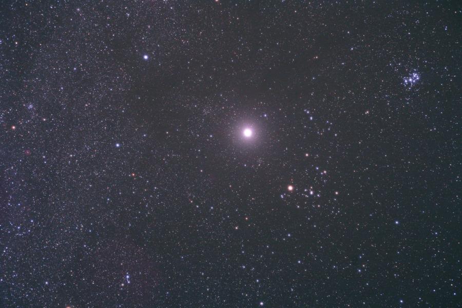 Bright Jupiter in Taurus