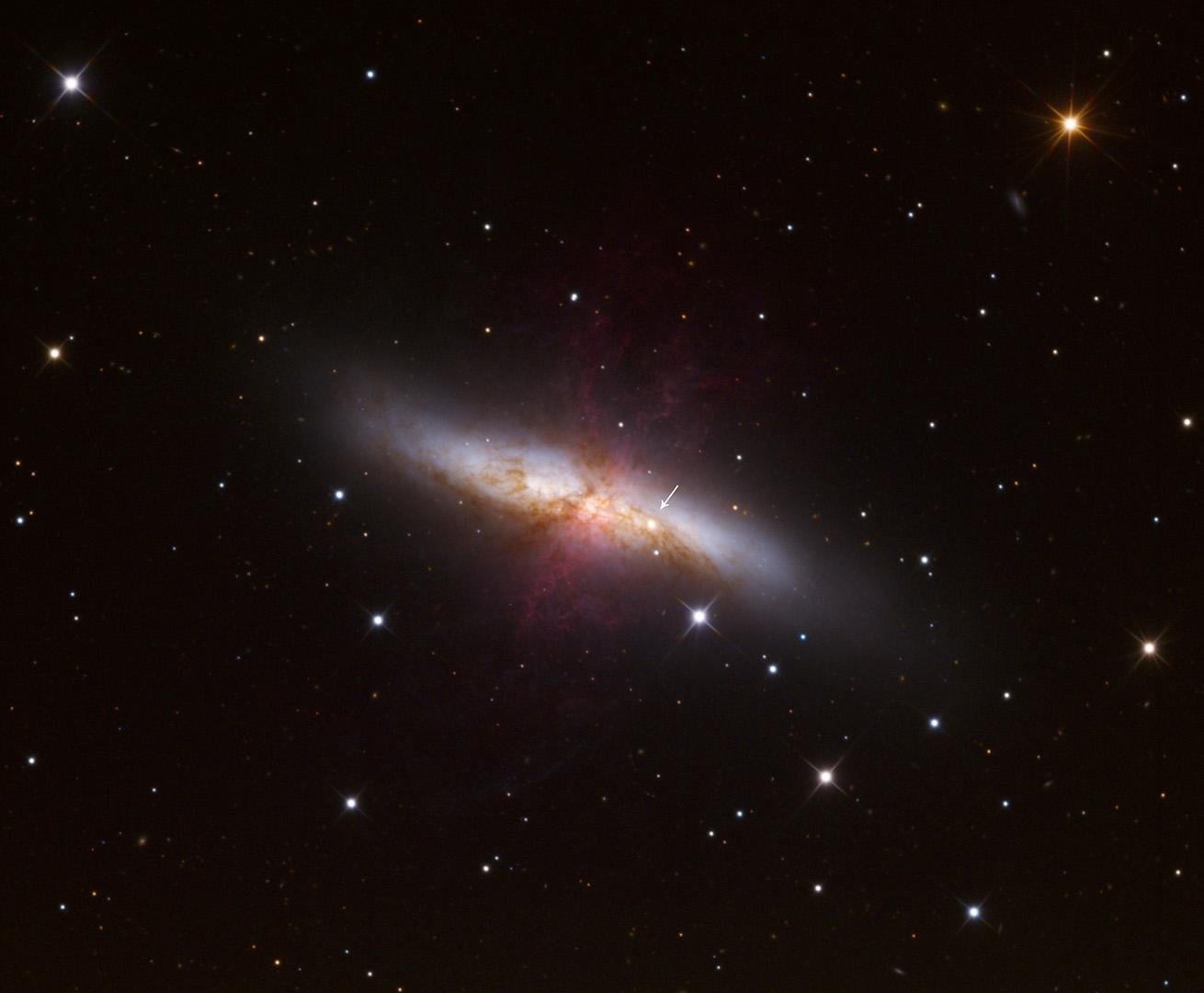 Bright Supernova in M82