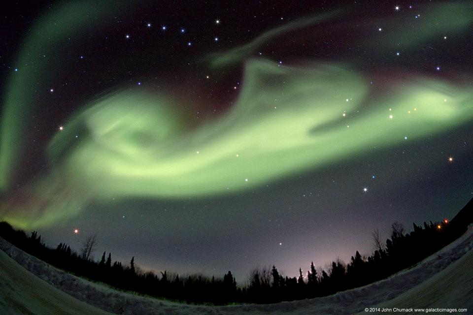 Aurora Dog over Alaska