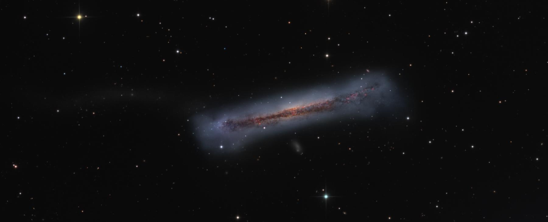 The Tail of the Hamburger Galaxy
