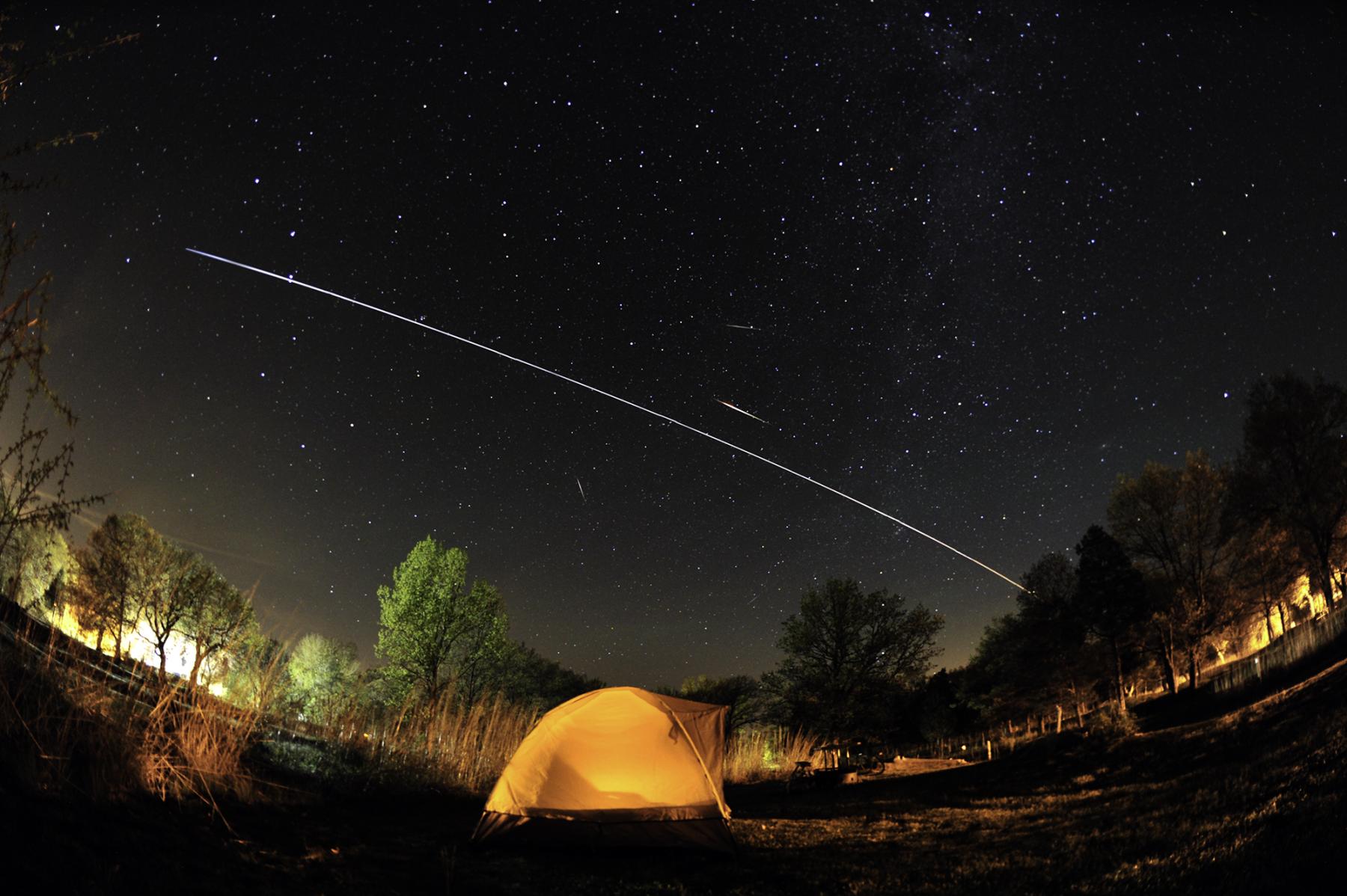 Camelopardalids and ISS
