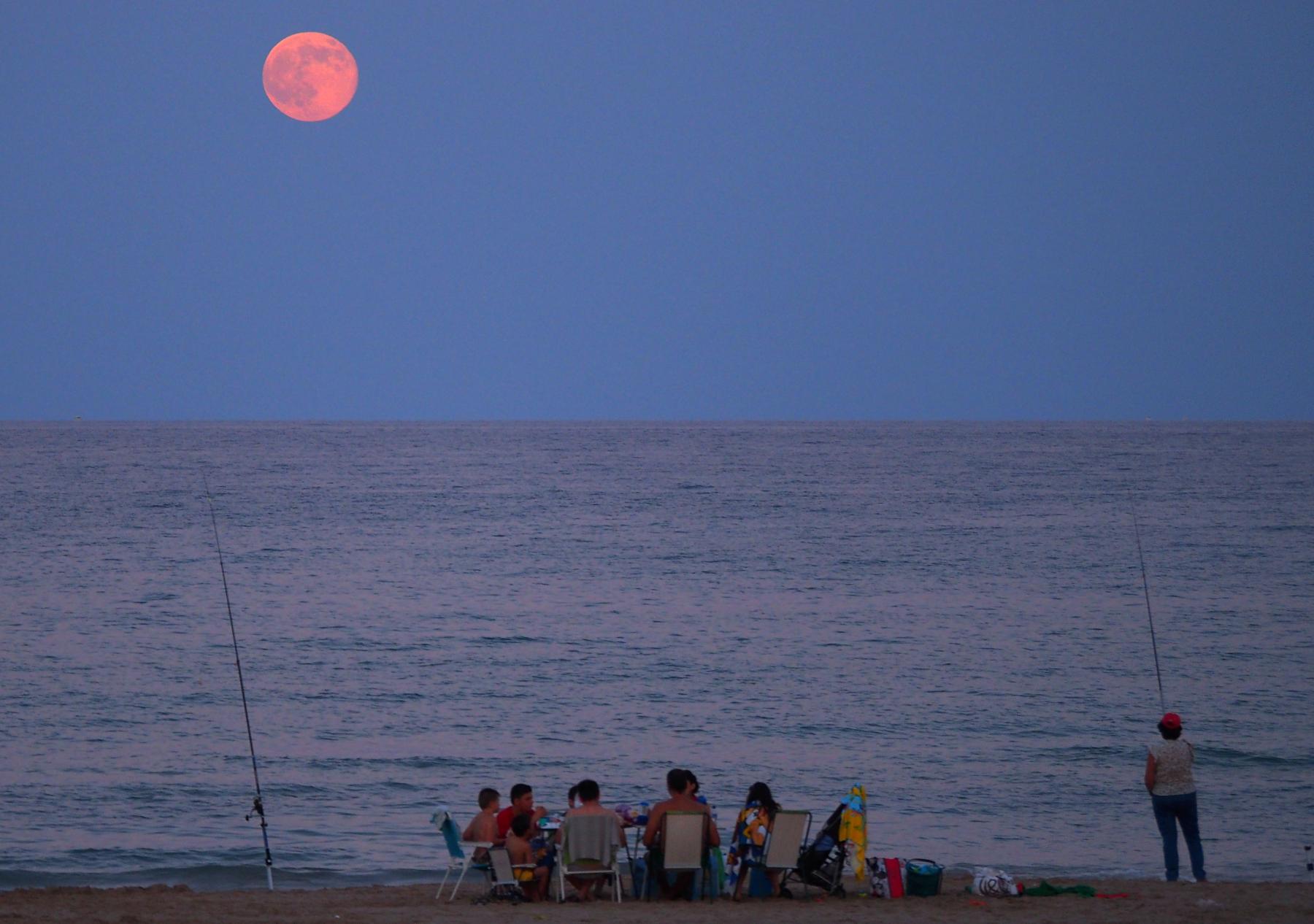 Alicante Beach Moonrise