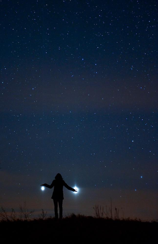 Jupiter and Venus from Earth