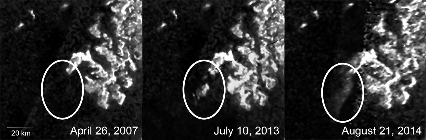 Mysterious Changing feature on Titan