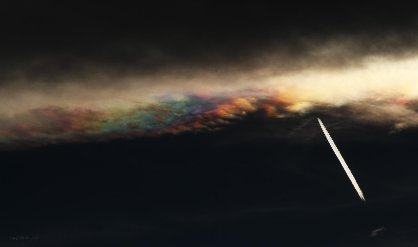 Iridescent Cloud Edge Over Colorado