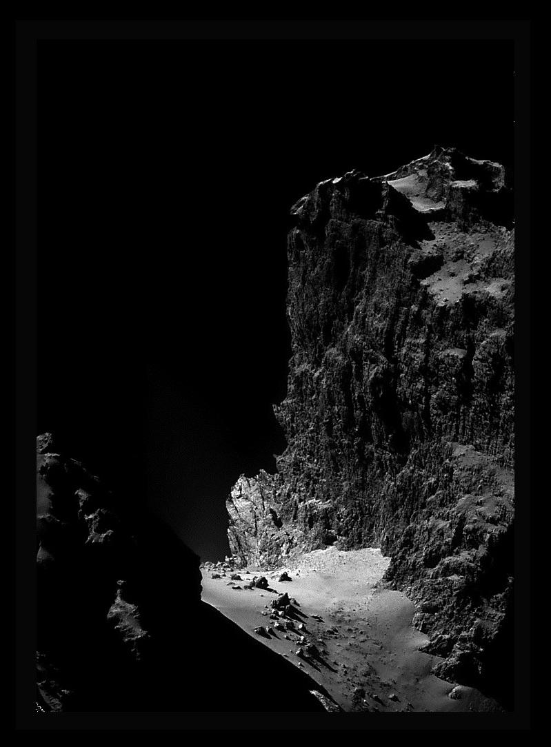 The Cliffs of Comet Churyumov Gerasimenko