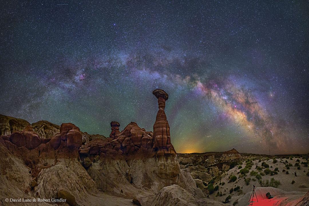 The Milky Way Over the Arizona Toadstools