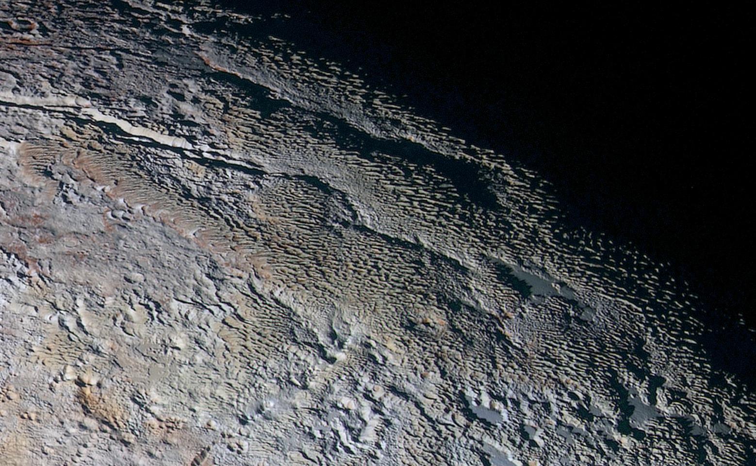 Pluto’s Snakeskin Terrain