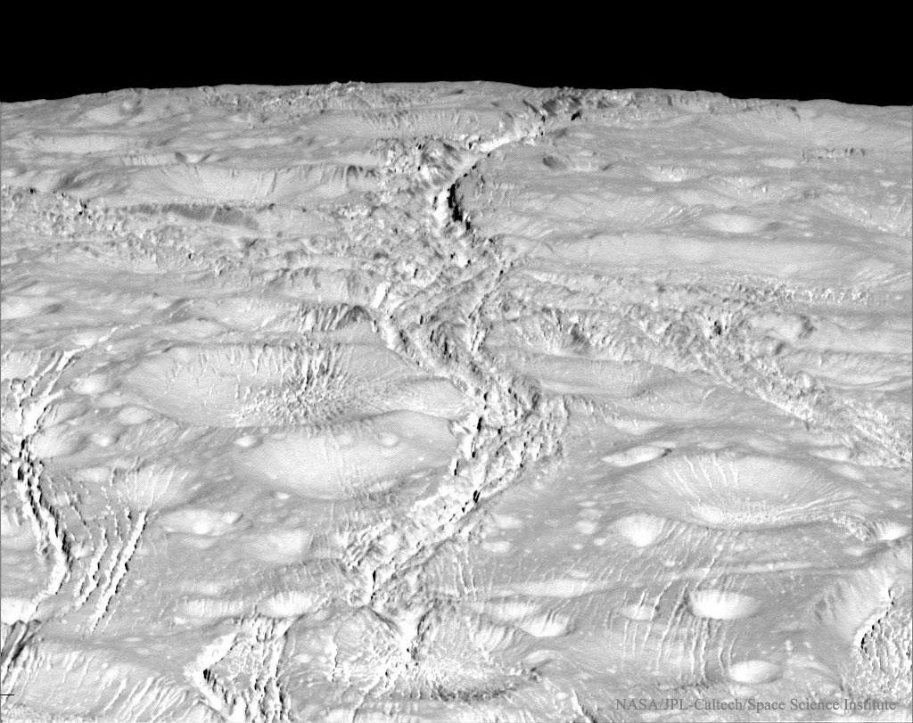The Fractured North Pole of Saturn’s Enceladus