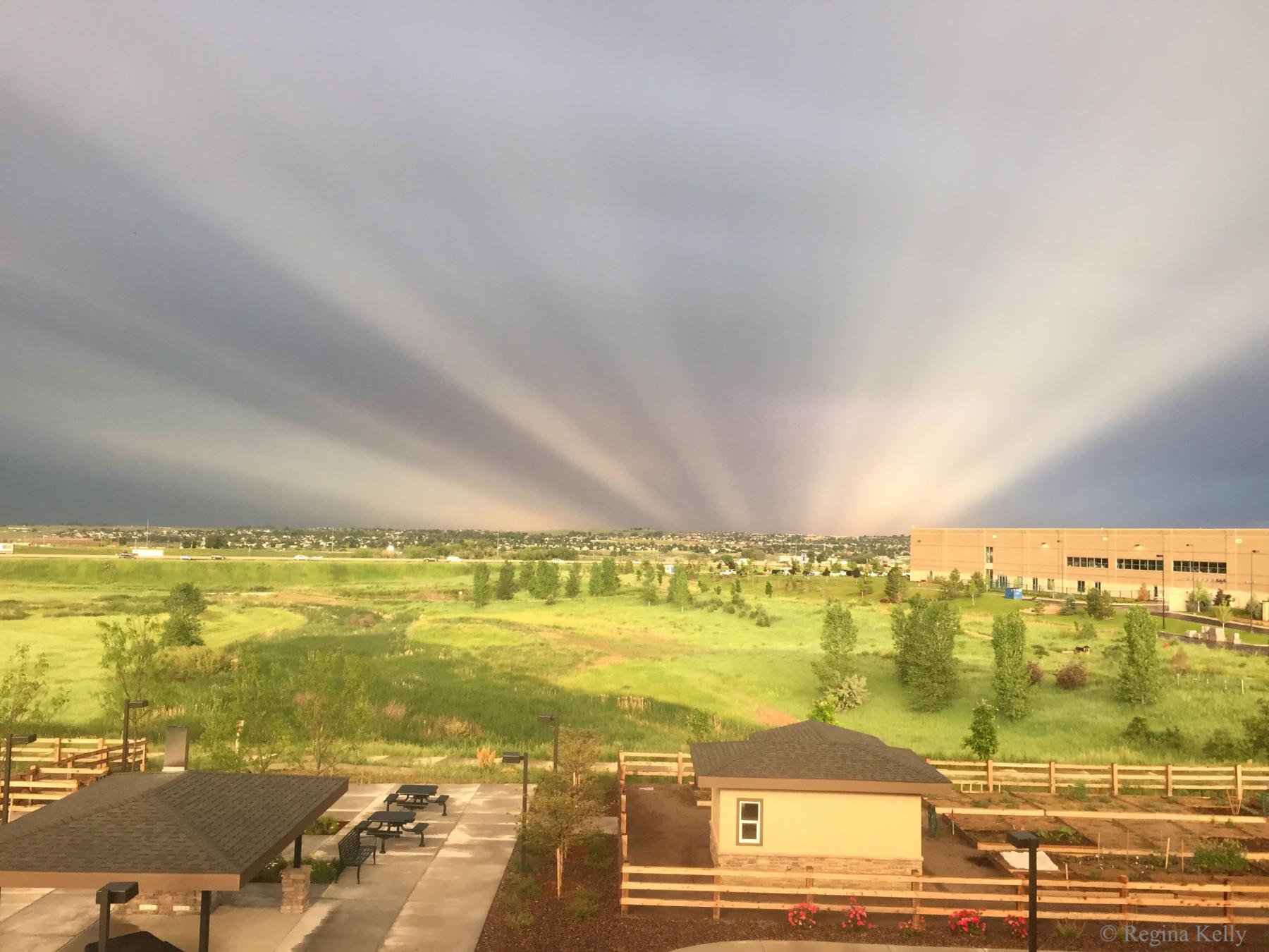 Anticrepuscular Rays over Colorado II