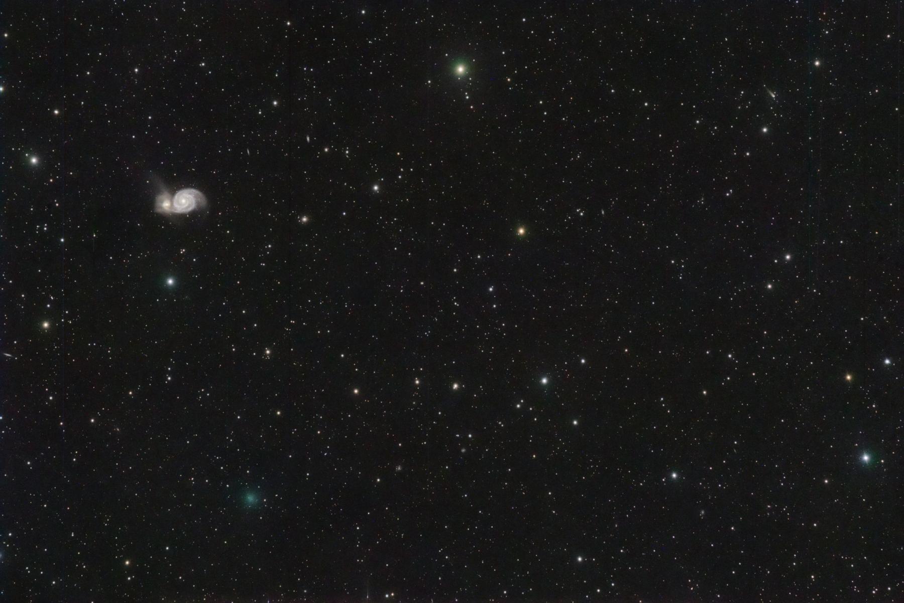 Whirlpool with Comets