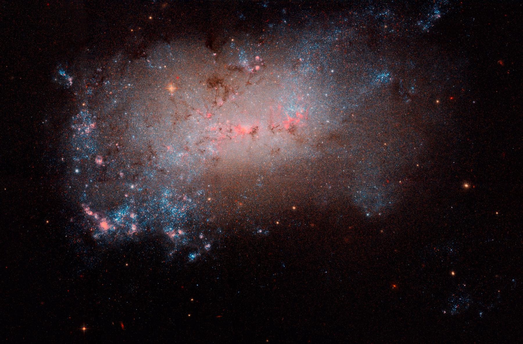 NGC 4449: Close up of a Small Galaxy